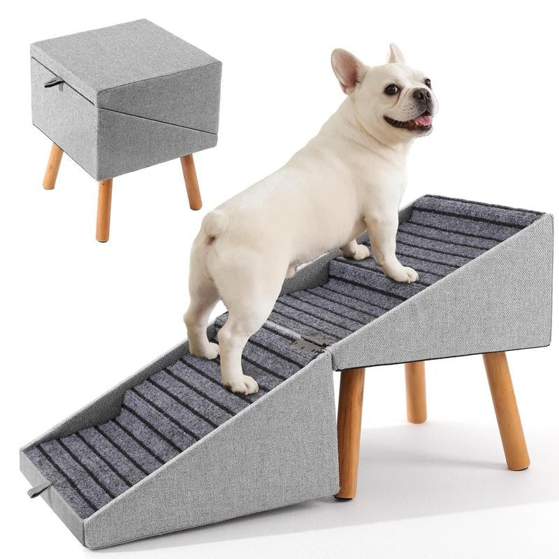 2-in-1 Dog Ramp & Ottoman — Safe Support Meets Smart Home Design