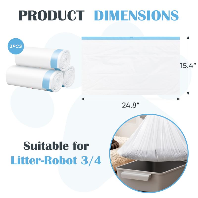 Cat Litter Box Liners — Strong, Leak-Proof & Easy Disposal