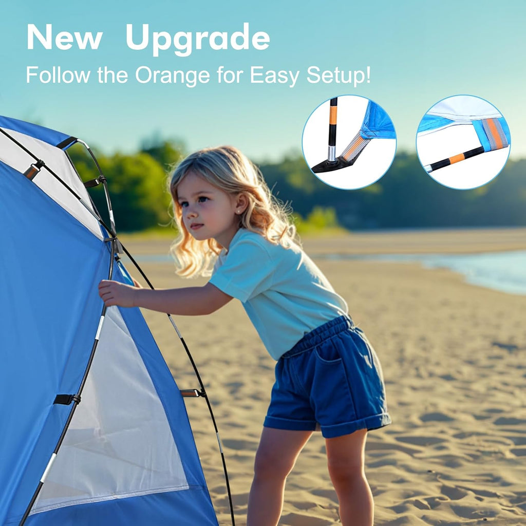 Beach tent, portable sunshade canopy