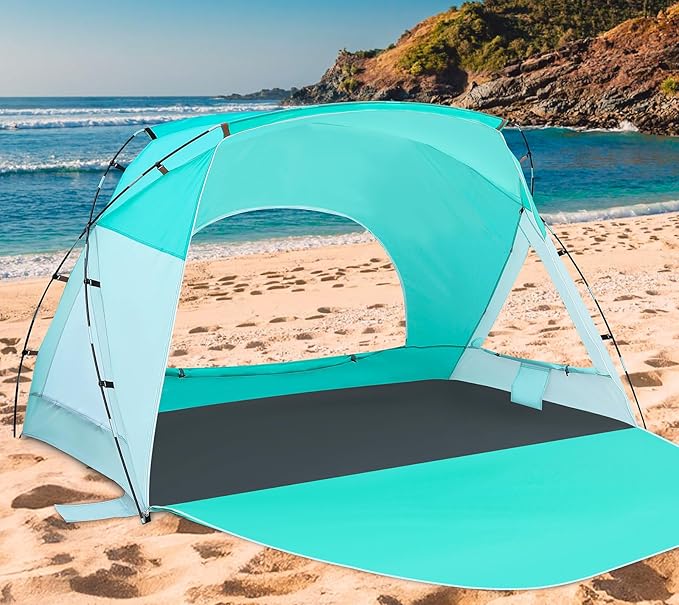 Beach tent, portable sunshade canopy