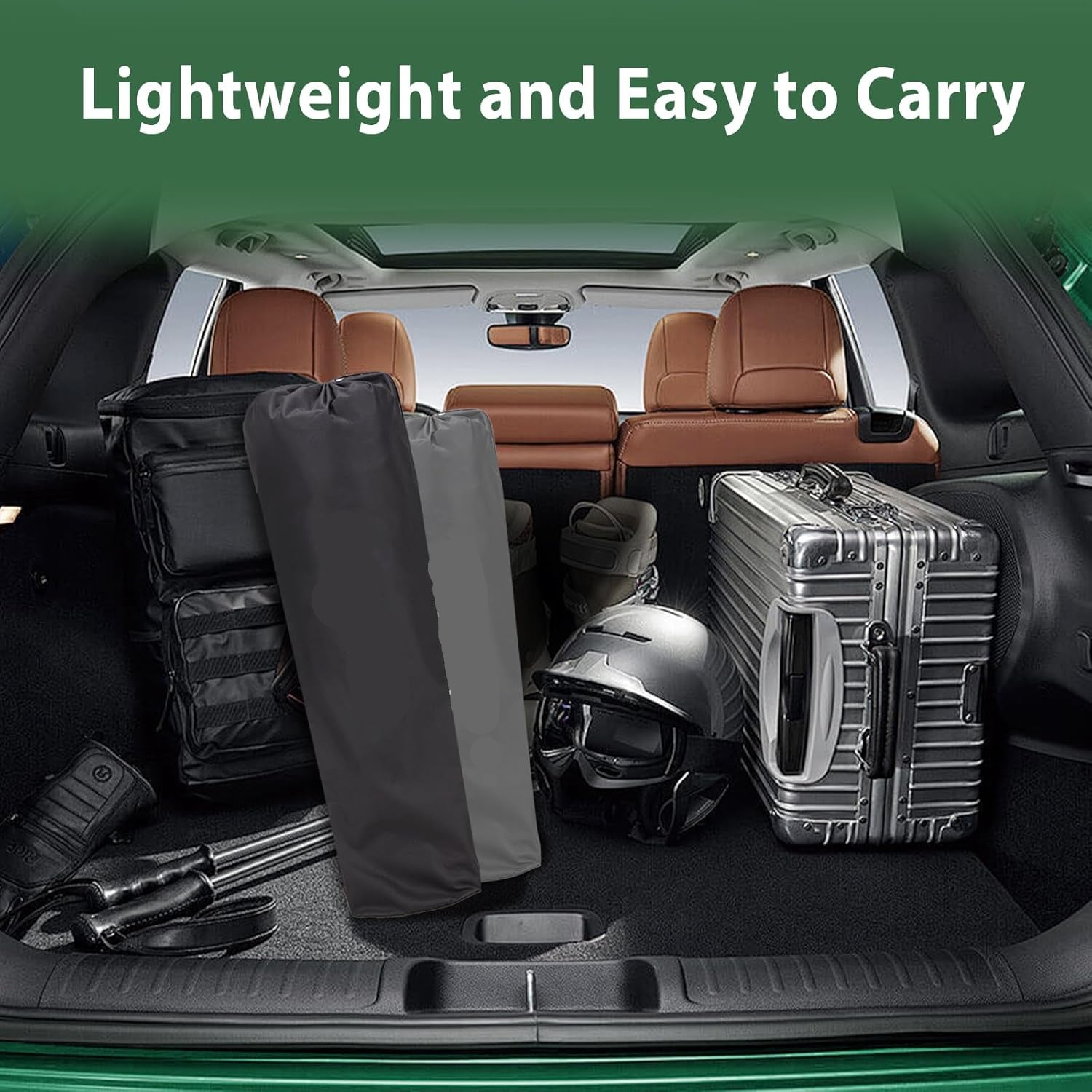 Extra-large camping chair, portable folding camping chair, with side pockets, cup holder and carrying bag, heavy-duty outdoor camping chair