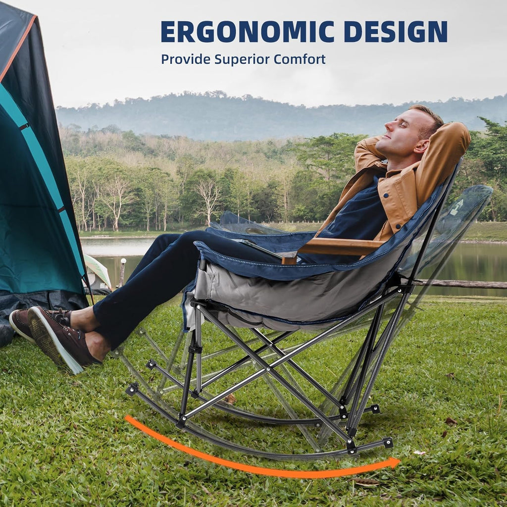 Adult Oversized Rocking Camp Chair