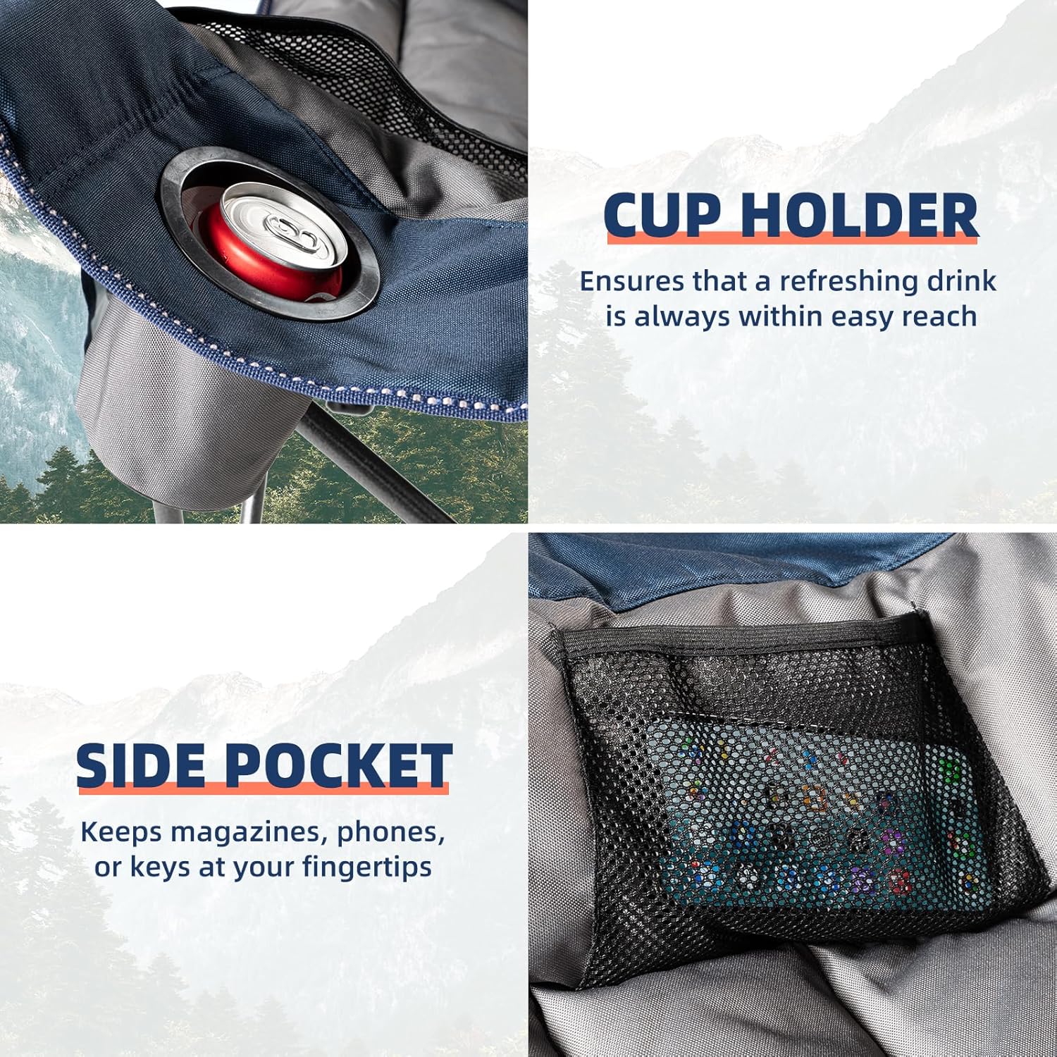 Adult Oversized Rocking Camp Chair