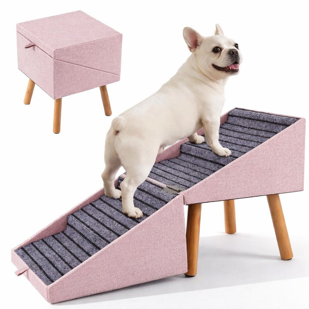 2-in-1 Dog Ramp & Ottoman — Safe Support Meets Smart Home Design