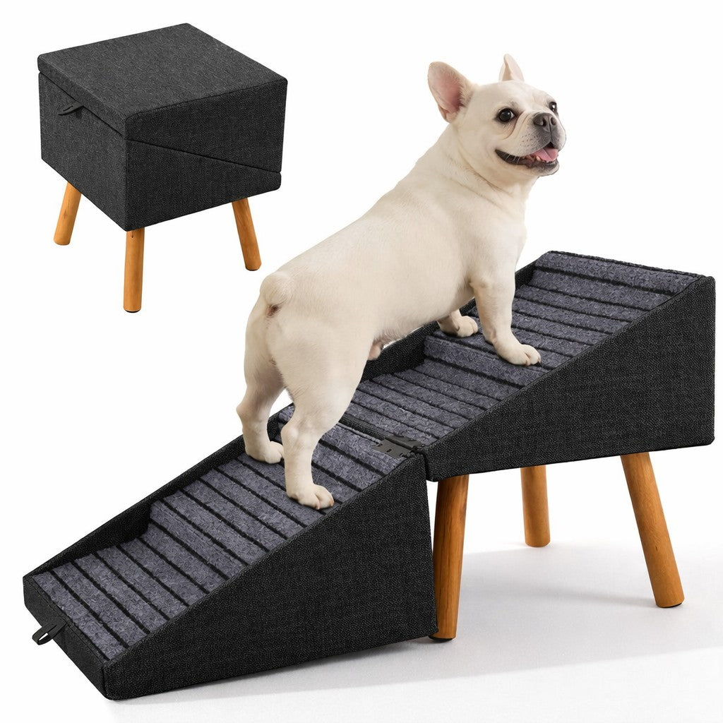 2-in-1 Dog Ramp & Ottoman — Safe Support Meets Smart Home Design