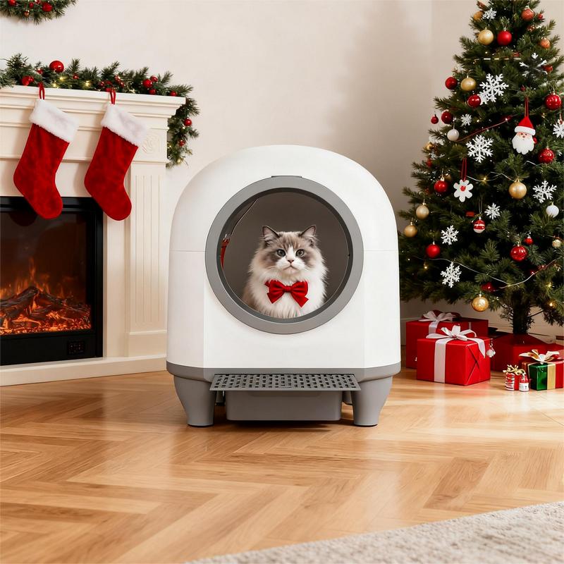 Smart Low-Noise Self-Cleaning Cat Litter Box — Safe, Quiet & App-Controlled