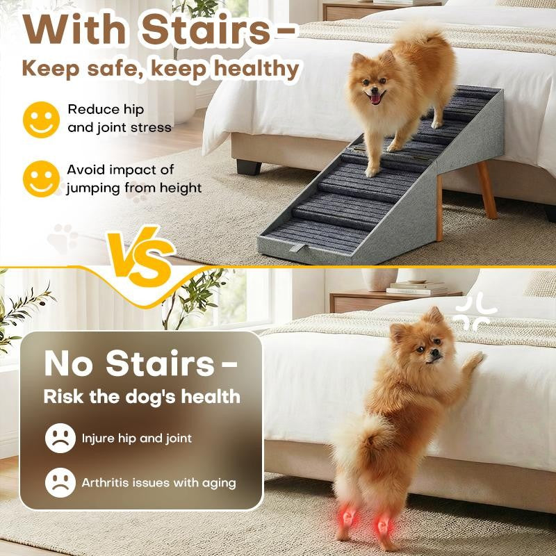 2-in-1 Dog Ramp & Ottoman — Safe Support Meets Smart Home Design