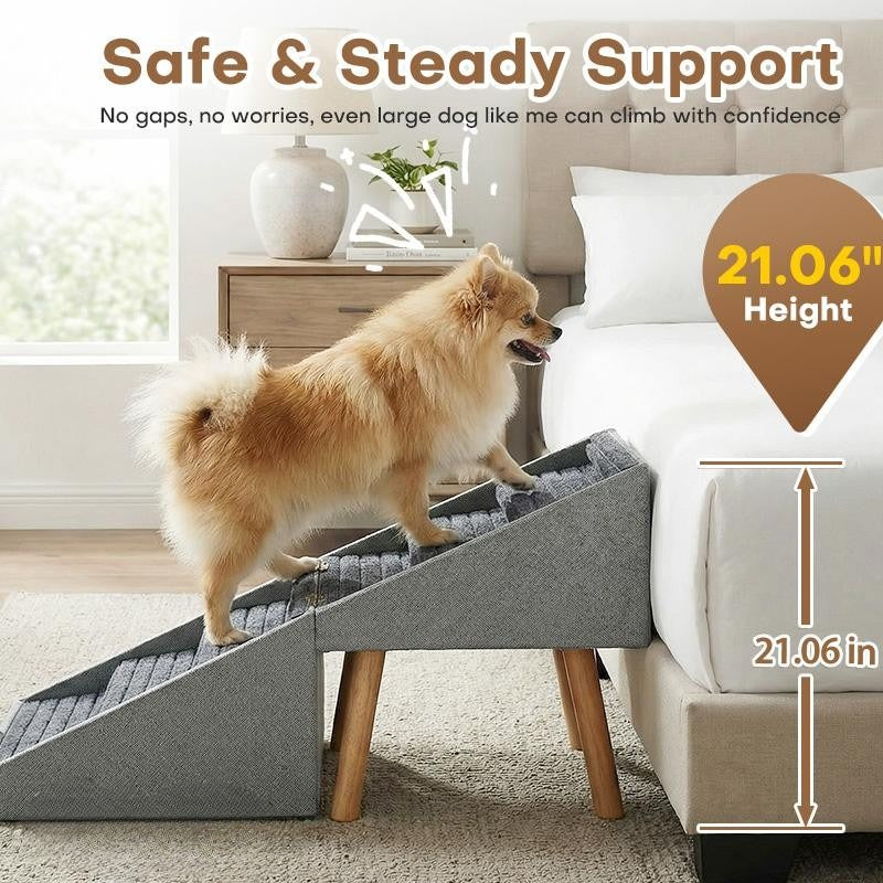 2-in-1 Dog Ramp & Ottoman — Safe Support Meets Smart Home Design