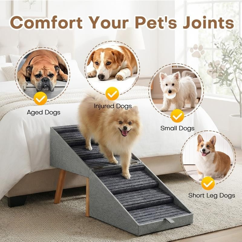 2-in-1 Dog Ramp & Ottoman — Safe Support Meets Smart Home Design