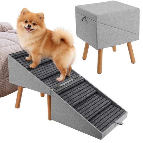 2-in-1 Dog Ramp & Ottoman — Safe Support Meets Smart Home Design
